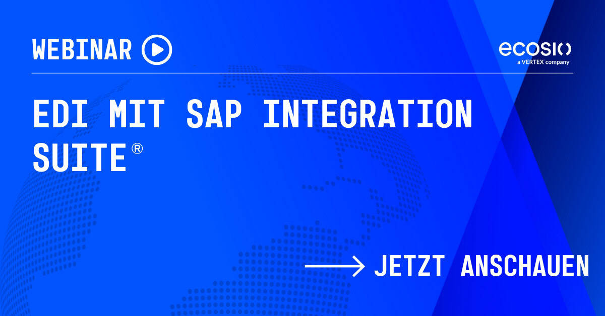 EDI MIT SAP INTEGRATION SUITE-webinar