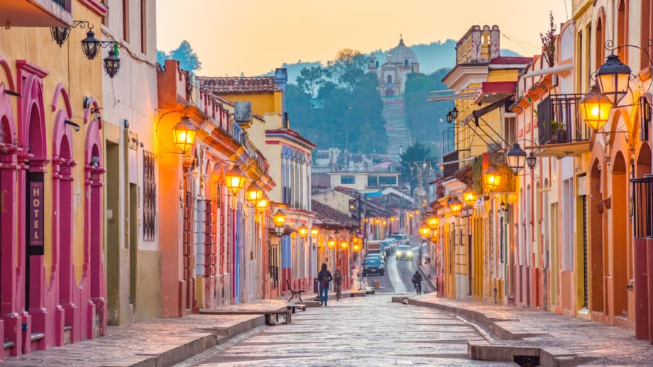 Colourful Mexican street
