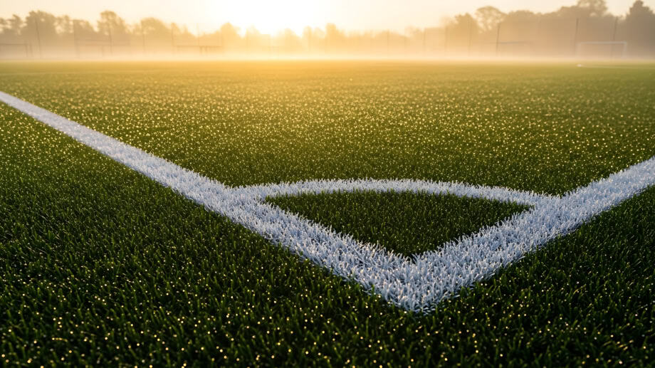 Football field corner